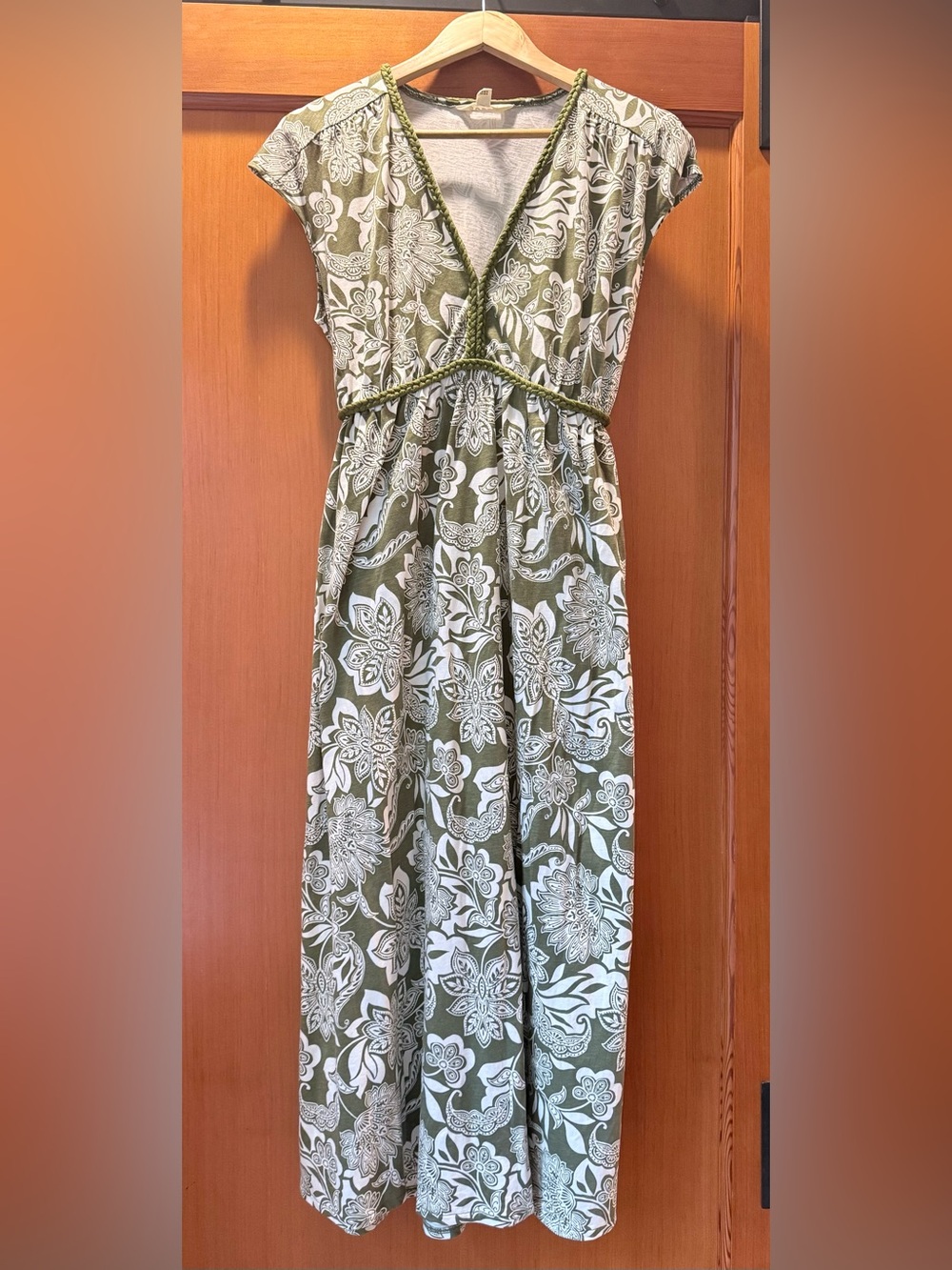 Boden Heidi Green Floral Dress